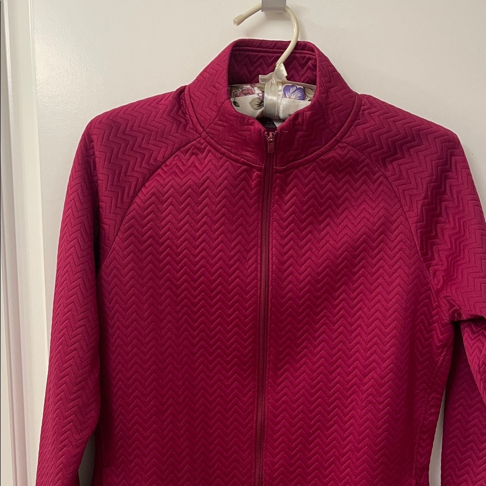 adidas Women's Burgundy Ski Jacket - Picture 4 of 13